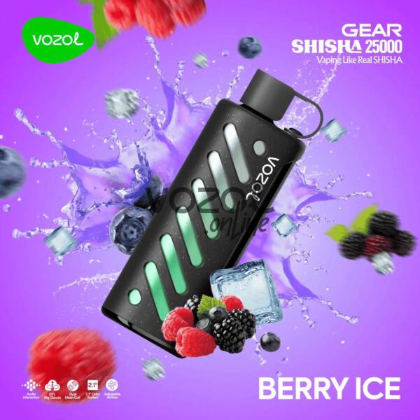 Vozol Gear Shisha 25000 Berry Ice
