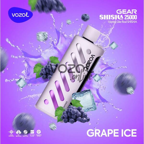 Vozol Gear Shisha 25000 Grape Ice