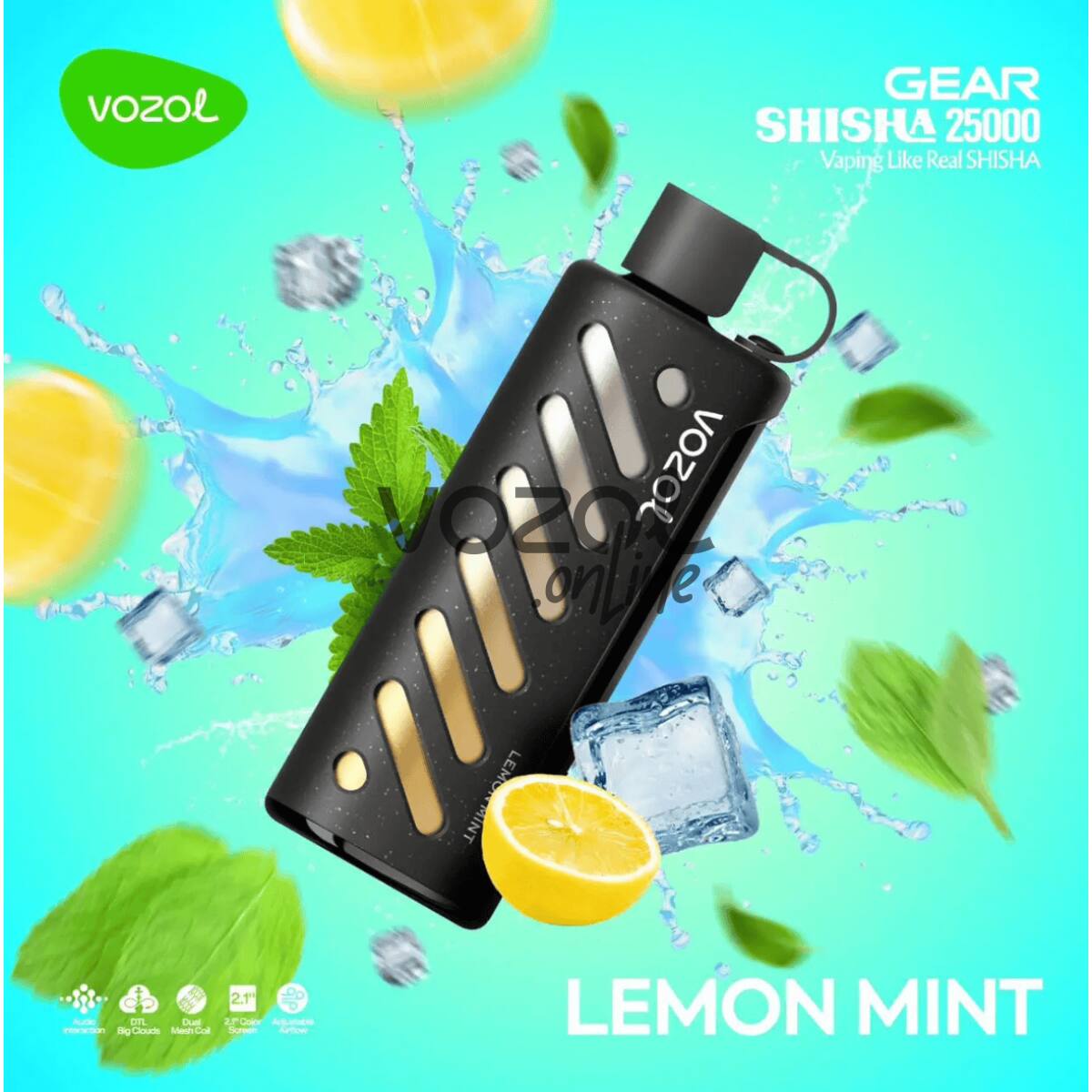 Vozol Gear Shisha 25000 Lemon Mint
