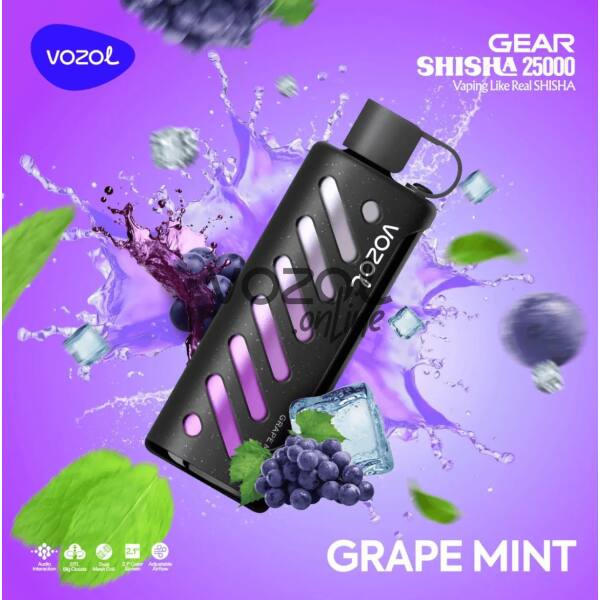 Vozol Gear Shisha 25000 Grape Mint