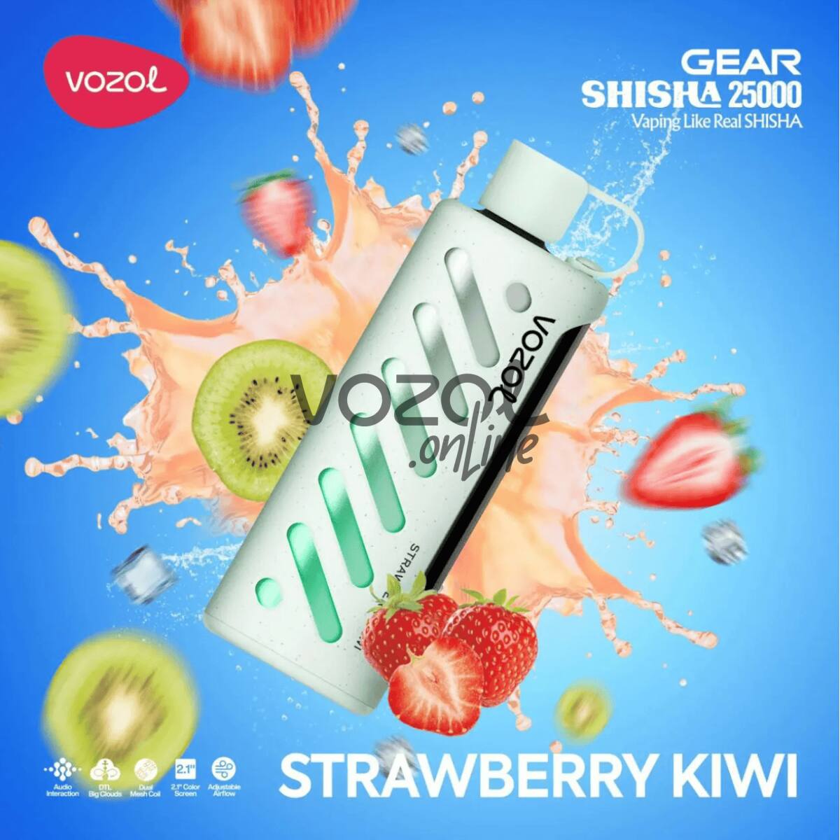 Vozol Gear Shisha 25000 - Strawberry Kiwi