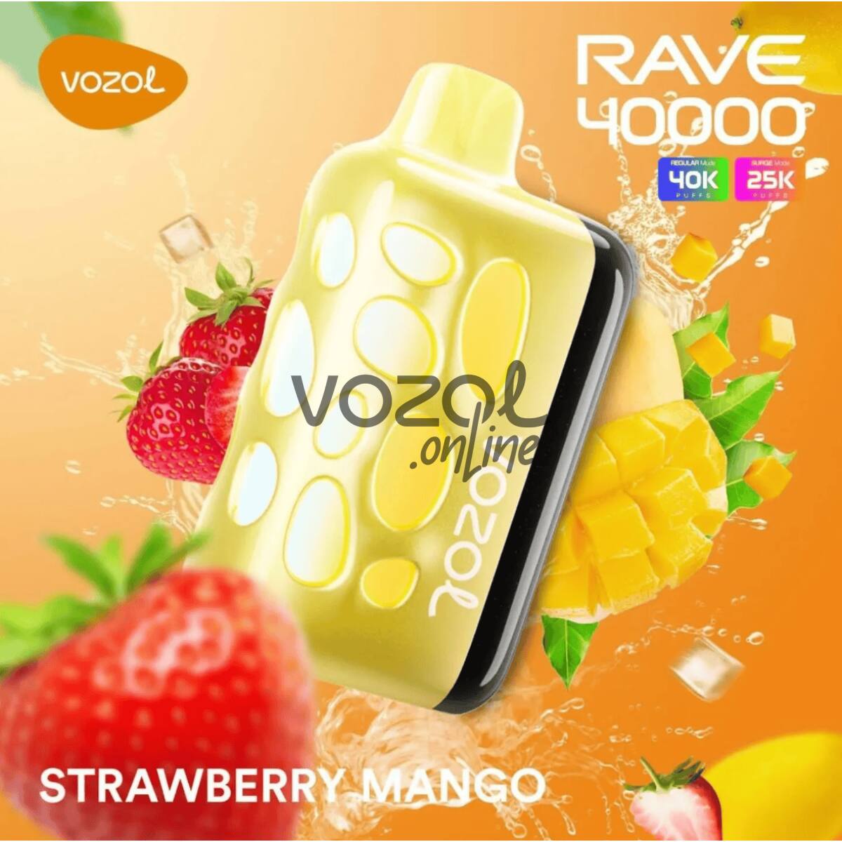 Vozol Rave 40000 Strawberry Mango