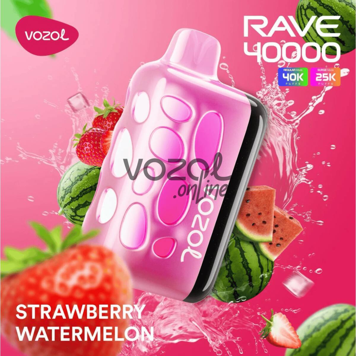 Vozol Rave 40000 Strawberry Watermelon