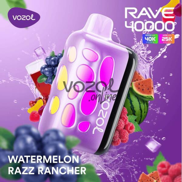 Vozol Rave 40000 Watermelon Razz Rancher