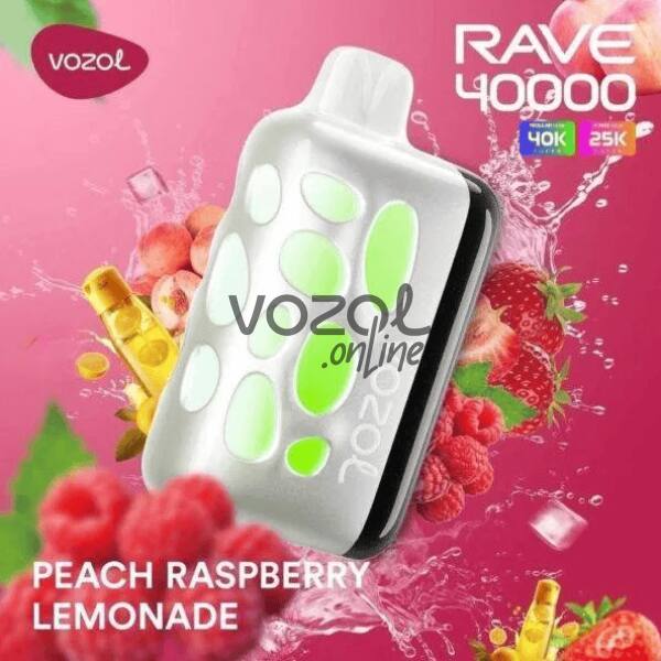 Vozol Rave 40000 Peach Raspberry Lemonade