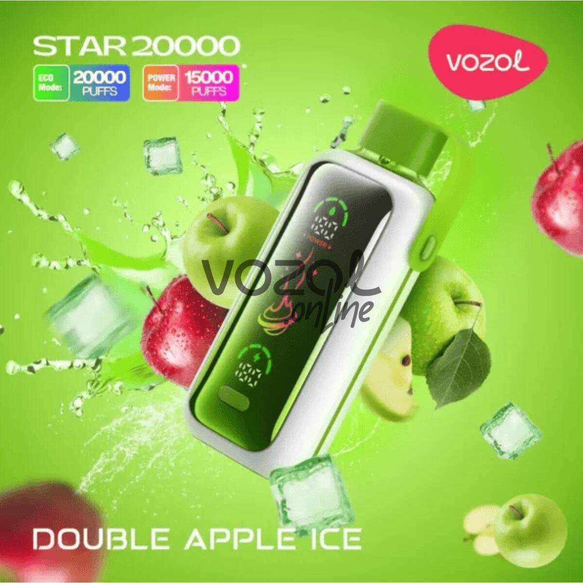 double-apple-ice-vozol-star-20000