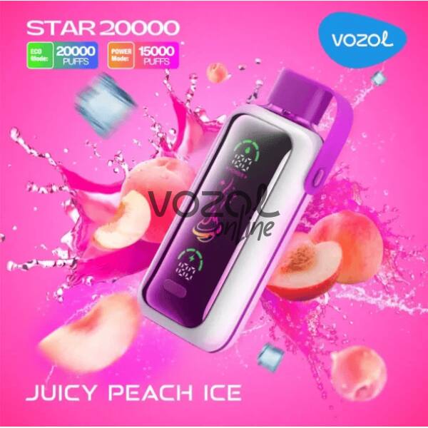 Vozol Star 20000 Juicy Peach İce